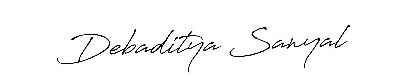 Antro_Vectra_Bolder is a professional signature style that is perfect for those who want to add a touch of class to their signature. It is also a great choice for those who want to make their signature more unique. Get Debaditya Sanyal name to fancy signature for free. Debaditya Sanyal signature style 7 images and pictures png