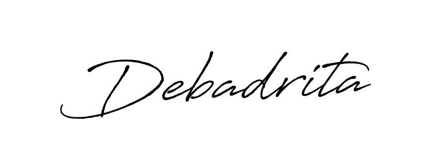 Make a beautiful signature design for name Debadrita. With this signature (Antro_Vectra_Bolder) style, you can create a handwritten signature for free. Debadrita signature style 7 images and pictures png