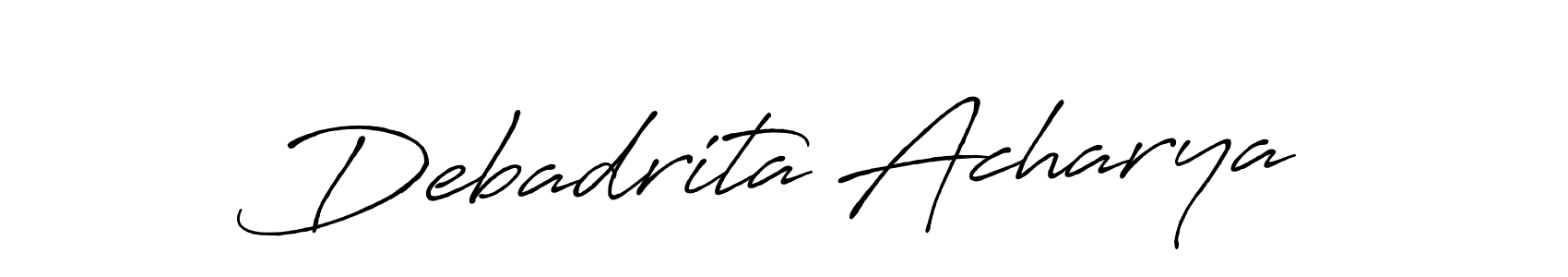 Make a short Debadrita Acharya signature style. Manage your documents anywhere anytime using Antro_Vectra_Bolder. Create and add eSignatures, submit forms, share and send files easily. Debadrita Acharya signature style 7 images and pictures png