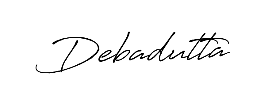 Create a beautiful signature design for name Debadutta. With this signature (Antro_Vectra_Bolder) fonts, you can make a handwritten signature for free. Debadutta signature style 7 images and pictures png