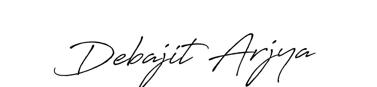 Also You can easily find your signature by using the search form. We will create Debajit Arjya name handwritten signature images for you free of cost using Antro_Vectra_Bolder sign style. Debajit Arjya signature style 7 images and pictures png