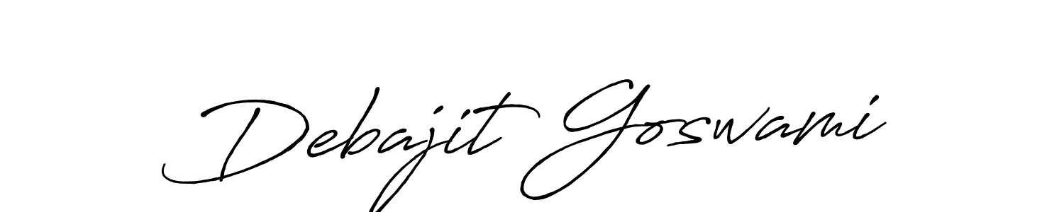 Design your own signature with our free online signature maker. With this signature software, you can create a handwritten (Antro_Vectra_Bolder) signature for name Debajit Goswami. Debajit Goswami signature style 7 images and pictures png