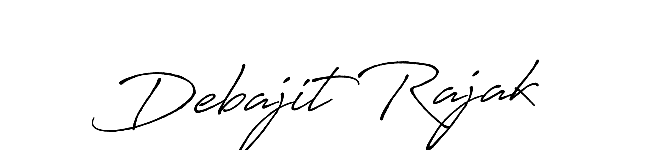Create a beautiful signature design for name Debajit Rajak. With this signature (Antro_Vectra_Bolder) fonts, you can make a handwritten signature for free. Debajit Rajak signature style 7 images and pictures png