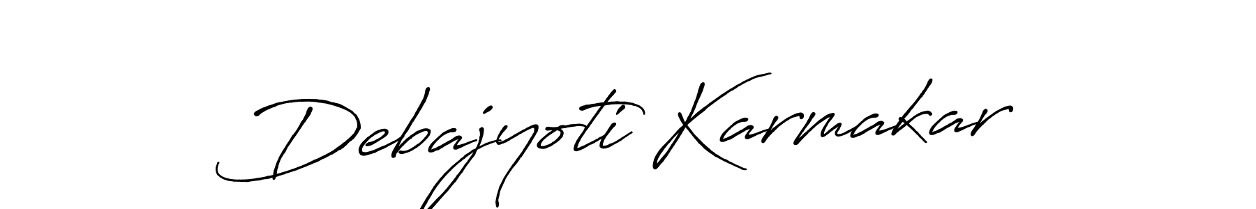 Use a signature maker to create a handwritten signature online. With this signature software, you can design (Antro_Vectra_Bolder) your own signature for name Debajyoti Karmakar. Debajyoti Karmakar signature style 7 images and pictures png