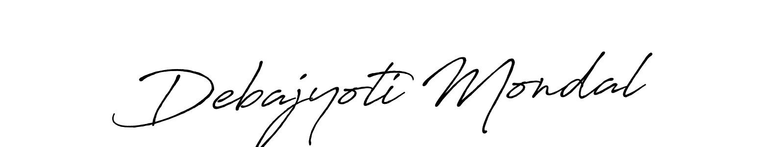 Antro_Vectra_Bolder is a professional signature style that is perfect for those who want to add a touch of class to their signature. It is also a great choice for those who want to make their signature more unique. Get Debajyoti Mondal name to fancy signature for free. Debajyoti Mondal signature style 7 images and pictures png