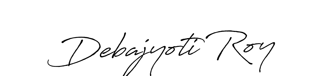 Make a beautiful signature design for name Debajyoti Roy. With this signature (Antro_Vectra_Bolder) style, you can create a handwritten signature for free. Debajyoti Roy signature style 7 images and pictures png