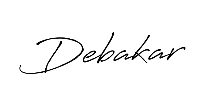 Make a beautiful signature design for name Debakar. With this signature (Antro_Vectra_Bolder) style, you can create a handwritten signature for free. Debakar signature style 7 images and pictures png