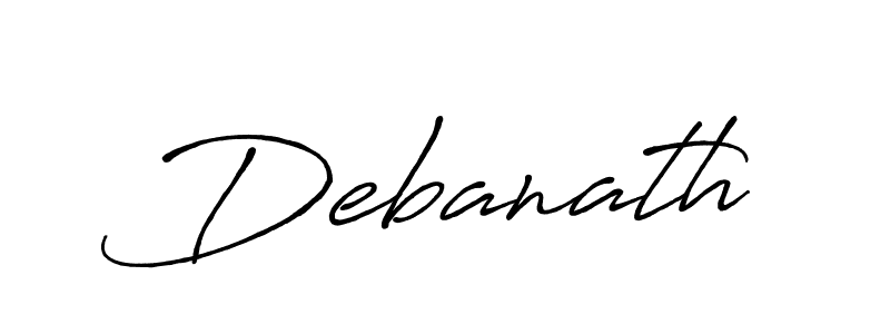 How to make Debanath signature? Antro_Vectra_Bolder is a professional autograph style. Create handwritten signature for Debanath name. Debanath signature style 7 images and pictures png