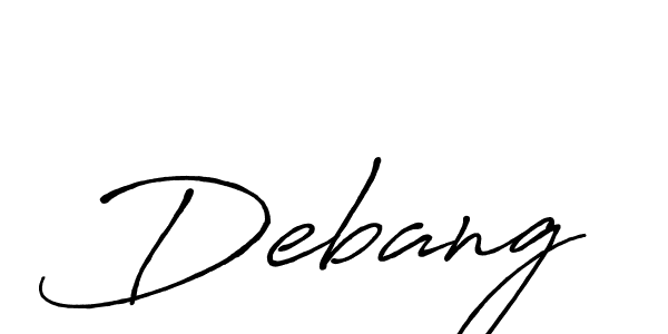 Similarly Antro_Vectra_Bolder is the best handwritten signature design. Signature creator online .You can use it as an online autograph creator for name Debang. Debang signature style 7 images and pictures png