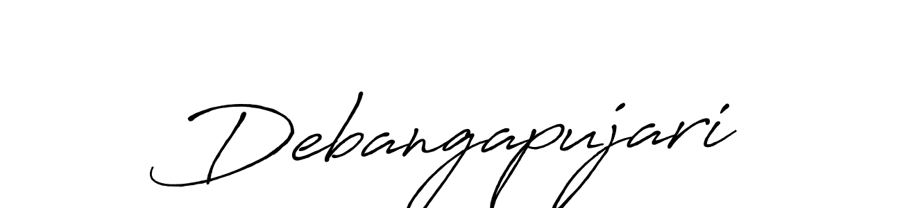 Make a beautiful signature design for name Debangapujari. With this signature (Antro_Vectra_Bolder) style, you can create a handwritten signature for free. Debangapujari signature style 7 images and pictures png