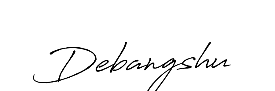 Use a signature maker to create a handwritten signature online. With this signature software, you can design (Antro_Vectra_Bolder) your own signature for name Debangshu. Debangshu signature style 7 images and pictures png