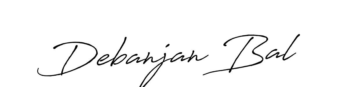 Antro_Vectra_Bolder is a professional signature style that is perfect for those who want to add a touch of class to their signature. It is also a great choice for those who want to make their signature more unique. Get Debanjan Bal name to fancy signature for free. Debanjan Bal signature style 7 images and pictures png
