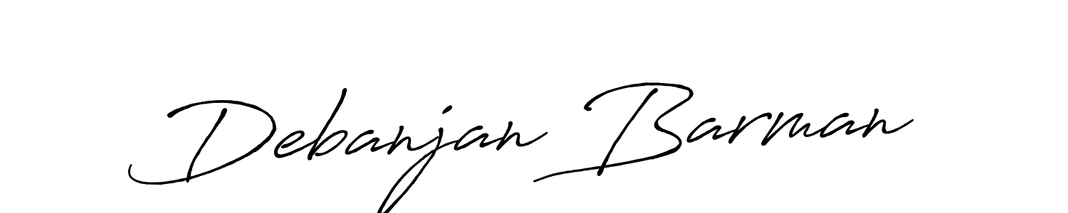 You should practise on your own different ways (Antro_Vectra_Bolder) to write your name (Debanjan Barman) in signature. don't let someone else do it for you. Debanjan Barman signature style 7 images and pictures png