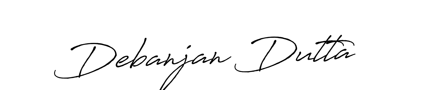 How to make Debanjan Dutta name signature. Use Antro_Vectra_Bolder style for creating short signs online. This is the latest handwritten sign. Debanjan Dutta signature style 7 images and pictures png