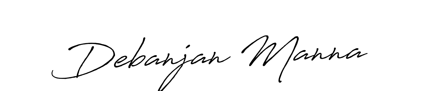 Design your own signature with our free online signature maker. With this signature software, you can create a handwritten (Antro_Vectra_Bolder) signature for name Debanjan Manna. Debanjan Manna signature style 7 images and pictures png