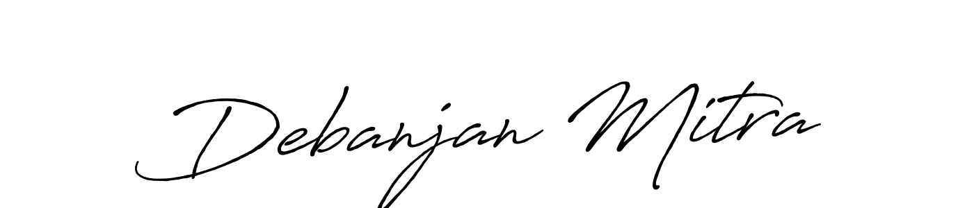 How to make Debanjan Mitra signature? Antro_Vectra_Bolder is a professional autograph style. Create handwritten signature for Debanjan Mitra name. Debanjan Mitra signature style 7 images and pictures png