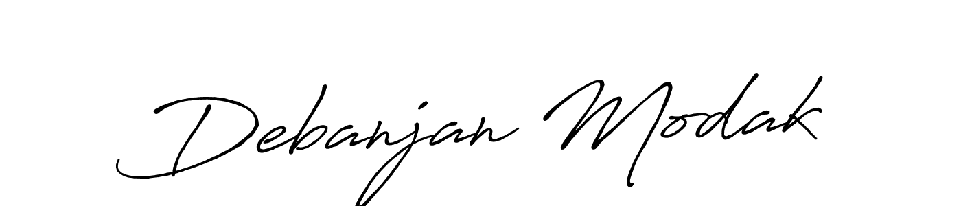 Design your own signature with our free online signature maker. With this signature software, you can create a handwritten (Antro_Vectra_Bolder) signature for name Debanjan Modak. Debanjan Modak signature style 7 images and pictures png