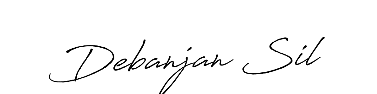 Make a beautiful signature design for name Debanjan Sil. With this signature (Antro_Vectra_Bolder) style, you can create a handwritten signature for free. Debanjan Sil signature style 7 images and pictures png