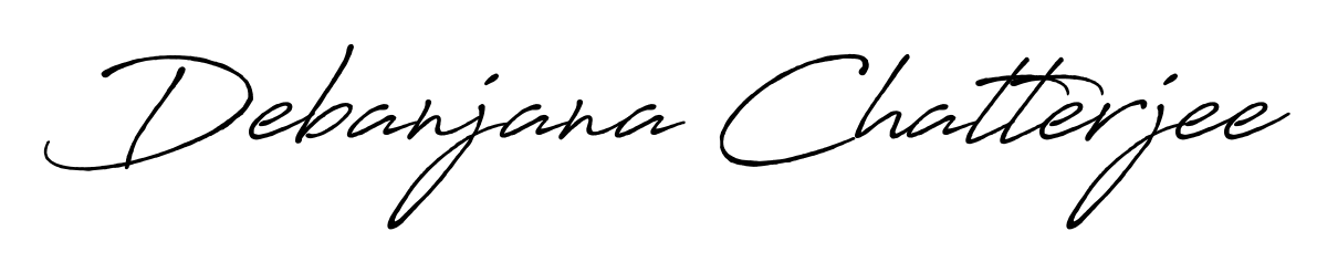 A timeless handwritten aesthetic for Debanjana Chatterjee. The Antro_Vectra_Bolder font gives your signature a handcrafted feel with natural curves. Debanjana Chatterjee signature style 7 images and pictures png