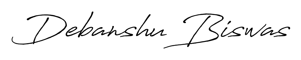 A modern signature idea for name Debanshu Biswas using Antro_Vectra_Bolder font. Clean strokes and elegant curves make it stand out instantly. Debanshu Biswas signature style 7 images and pictures png
