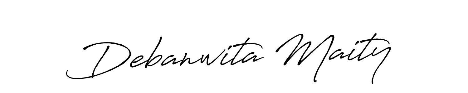 You should practise on your own different ways (Antro_Vectra_Bolder) to write your name (Debanwita Maity) in signature. don't let someone else do it for you. Debanwita Maity signature style 7 images and pictures png