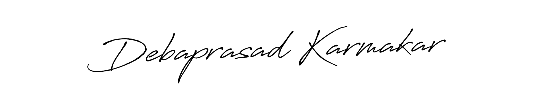 Use a signature maker to create a handwritten signature online. With this signature software, you can design (Antro_Vectra_Bolder) your own signature for name Debaprasad Karmakar. Debaprasad Karmakar signature style 7 images and pictures png