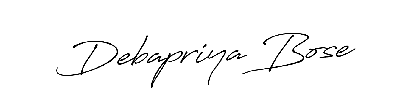 Make a beautiful signature design for name Debapriya Bose. Use this online signature maker to create a handwritten signature for free. Debapriya Bose signature style 7 images and pictures png