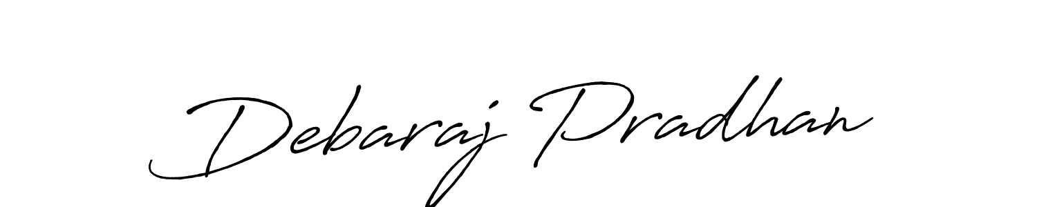 Make a short Debaraj Pradhan signature style. Manage your documents anywhere anytime using Antro_Vectra_Bolder. Create and add eSignatures, submit forms, share and send files easily. Debaraj Pradhan signature style 7 images and pictures png
