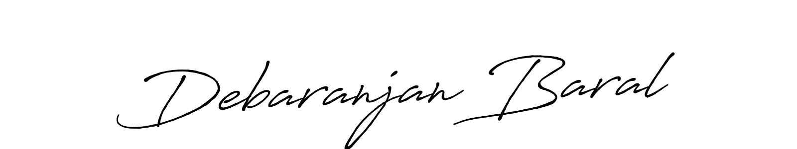 Create a beautiful signature design for name Debaranjan Baral. With this signature (Antro_Vectra_Bolder) fonts, you can make a handwritten signature for free. Debaranjan Baral signature style 7 images and pictures png