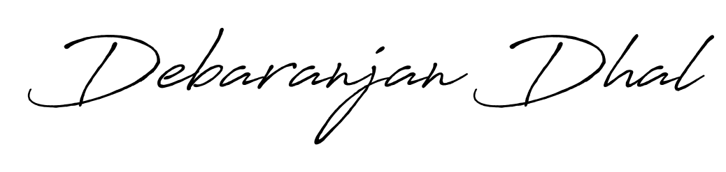 The Antro_Vectra_Bolder font gives name Debaranjan Dhal a signature that looks effortless yet distinguished. Download high-res PNG instantly. Debaranjan Dhal signature style 7 images and pictures png