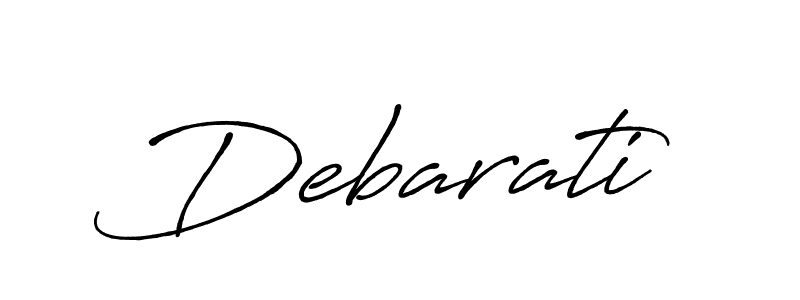 Debarati stylish signature style. Best Handwritten Sign (Antro_Vectra_Bolder) for my name. Handwritten Signature Collection Ideas for my name Debarati. Debarati signature style 7 images and pictures png