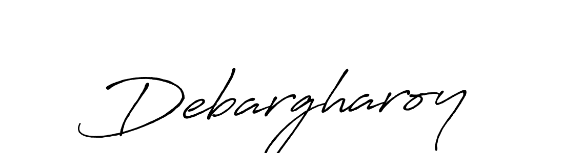 Make a beautiful signature design for name Debargharoy. With this signature (Antro_Vectra_Bolder) style, you can create a handwritten signature for free. Debargharoy signature style 7 images and pictures png