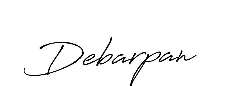 Design your own signature with our free online signature maker. With this signature software, you can create a handwritten (Antro_Vectra_Bolder) signature for name Debarpan. Debarpan signature style 7 images and pictures png