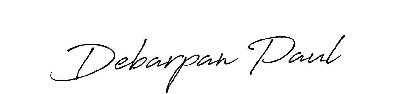 It looks lik you need a new signature style for name Debarpan Paul. Design unique handwritten (Antro_Vectra_Bolder) signature with our free signature maker in just a few clicks. Debarpan Paul signature style 7 images and pictures png