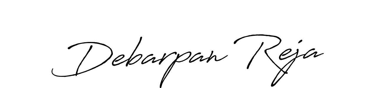 Debarpan Reja stylish signature style. Best Handwritten Sign (Antro_Vectra_Bolder) for my name. Handwritten Signature Collection Ideas for my name Debarpan Reja. Debarpan Reja signature style 7 images and pictures png