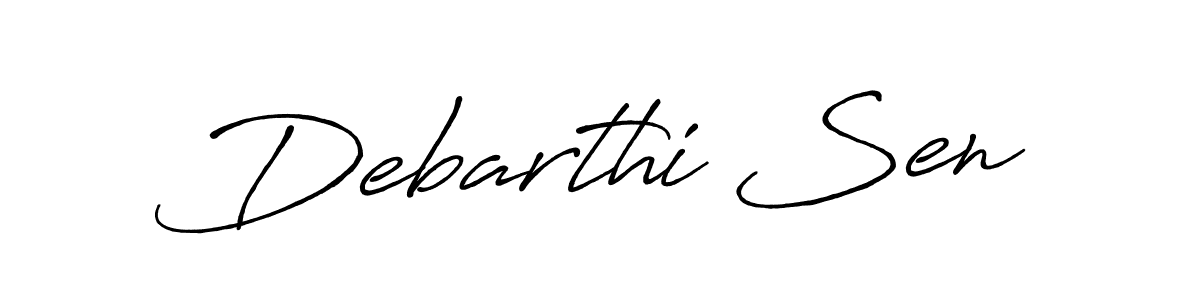 Debarthi Sen stylish signature style. Best Handwritten Sign (Antro_Vectra_Bolder) for my name. Handwritten Signature Collection Ideas for my name Debarthi Sen. Debarthi Sen signature style 7 images and pictures png
