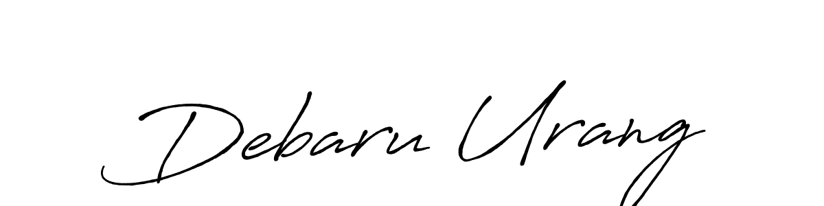 Create a beautiful signature design for name Debaru Urang. With this signature (Antro_Vectra_Bolder) fonts, you can make a handwritten signature for free. Debaru Urang signature style 7 images and pictures png