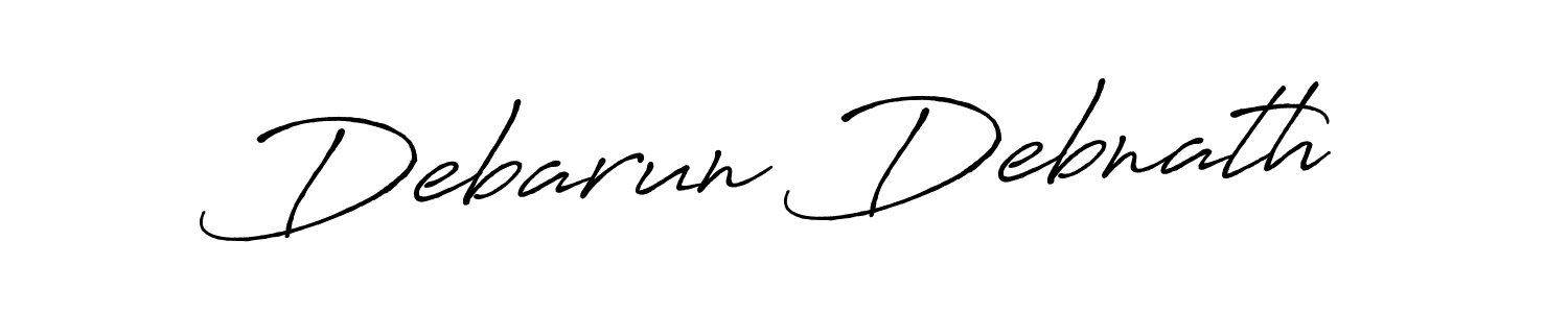 Design your own signature with our free online signature maker. With this signature software, you can create a handwritten (Antro_Vectra_Bolder) signature for name Debarun Debnath. Debarun Debnath signature style 7 images and pictures png