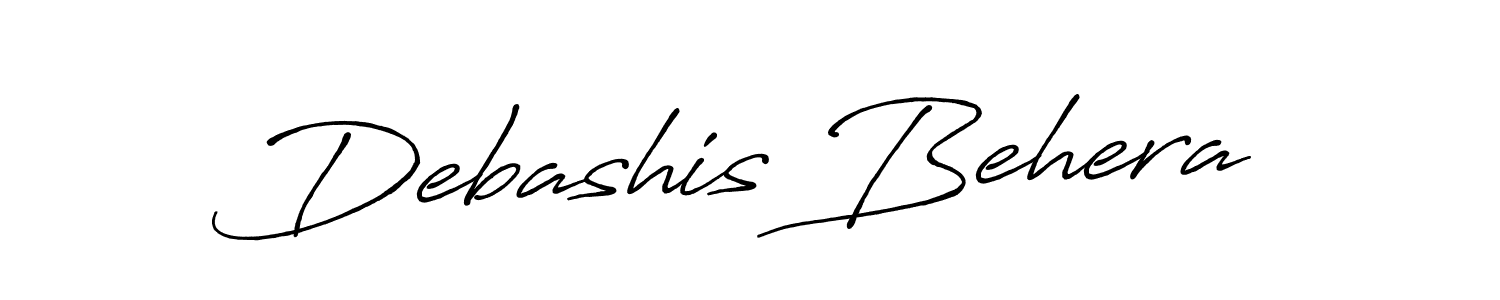 Design your own signature with our free online signature maker. With this signature software, you can create a handwritten (Antro_Vectra_Bolder) signature for name Debashis Behera. Debashis Behera signature style 7 images and pictures png