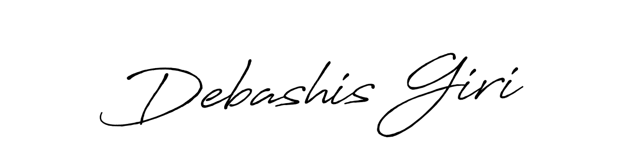 How to make Debashis Giri signature? Antro_Vectra_Bolder is a professional autograph style. Create handwritten signature for Debashis Giri name. Debashis Giri signature style 7 images and pictures png