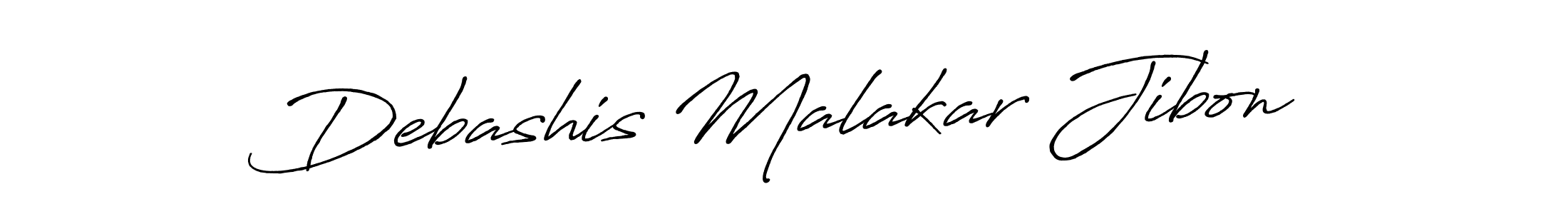 How to make Debashis Malakar Jibon name signature. Use Antro_Vectra_Bolder style for creating short signs online. This is the latest handwritten sign. Debashis Malakar Jibon signature style 7 images and pictures png