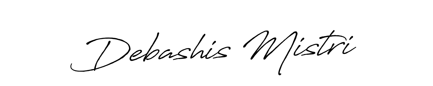 Debashis Mistri stylish signature style. Best Handwritten Sign (Antro_Vectra_Bolder) for my name. Handwritten Signature Collection Ideas for my name Debashis Mistri. Debashis Mistri signature style 7 images and pictures png