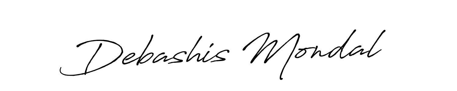 How to make Debashis Mondal name signature. Use Antro_Vectra_Bolder style for creating short signs online. This is the latest handwritten sign. Debashis Mondal signature style 7 images and pictures png