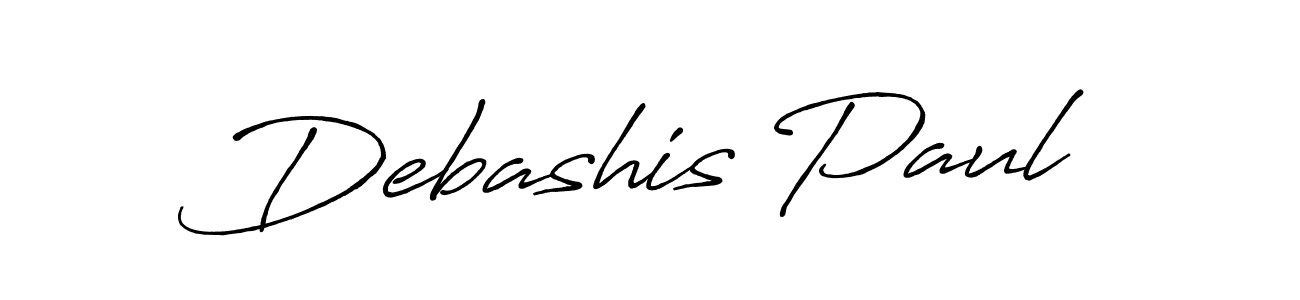 How to make Debashis Paul name signature. Use Antro_Vectra_Bolder style for creating short signs online. This is the latest handwritten sign. Debashis Paul signature style 7 images and pictures png