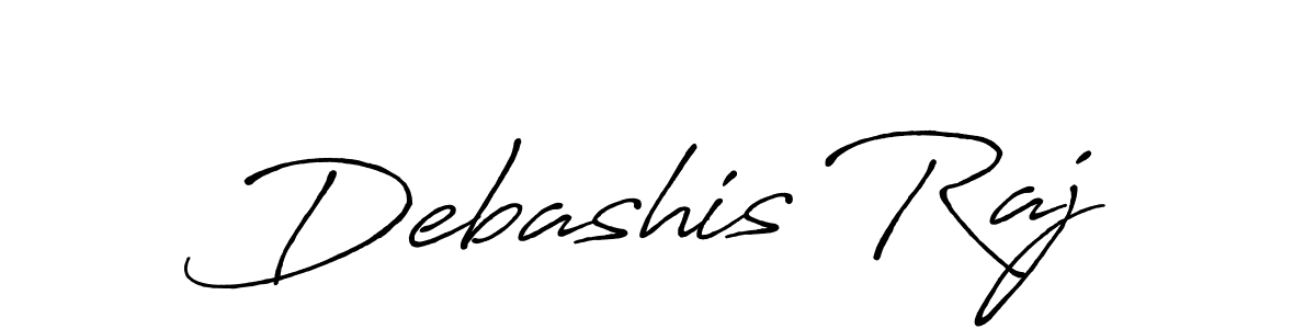 Make a beautiful signature design for name Debashis Raj. With this signature (Antro_Vectra_Bolder) style, you can create a handwritten signature for free. Debashis Raj signature style 7 images and pictures png