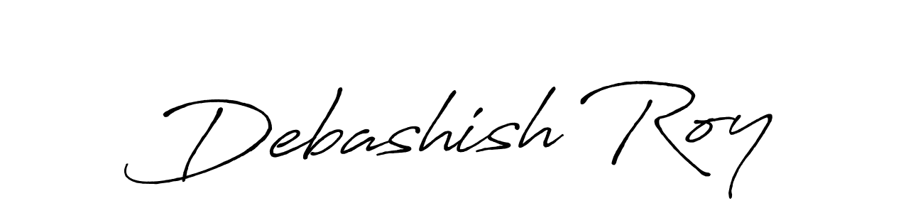 How to make Debashish Roy name signature. Use Antro_Vectra_Bolder style for creating short signs online. This is the latest handwritten sign. Debashish Roy signature style 7 images and pictures png