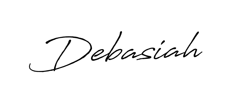How to make Debasiah name signature. Use Antro_Vectra_Bolder style for creating short signs online. This is the latest handwritten sign. Debasiah signature style 7 images and pictures png