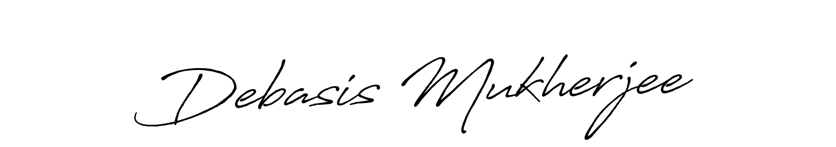Antro_Vectra_Bolder is a professional signature style that is perfect for those who want to add a touch of class to their signature. It is also a great choice for those who want to make their signature more unique. Get Debasis Mukherjee name to fancy signature for free. Debasis Mukherjee signature style 7 images and pictures png