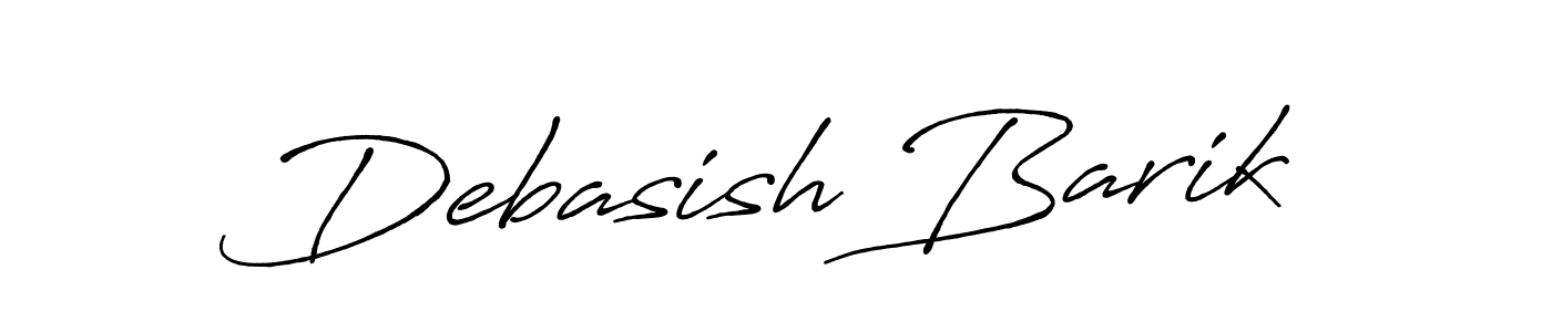 How to make Debasish Barik name signature. Use Antro_Vectra_Bolder style for creating short signs online. This is the latest handwritten sign. Debasish Barik signature style 7 images and pictures png