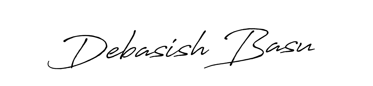 Create a beautiful signature design for name Debasish Basu. With this signature (Antro_Vectra_Bolder) fonts, you can make a handwritten signature for free. Debasish Basu signature style 7 images and pictures png